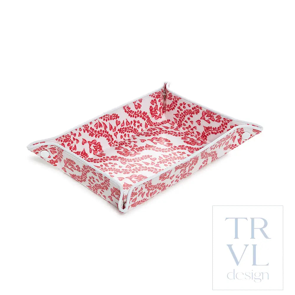 Luxe Gloss Tray Set - All Heart Red Cosmetic & Toiletry Bags