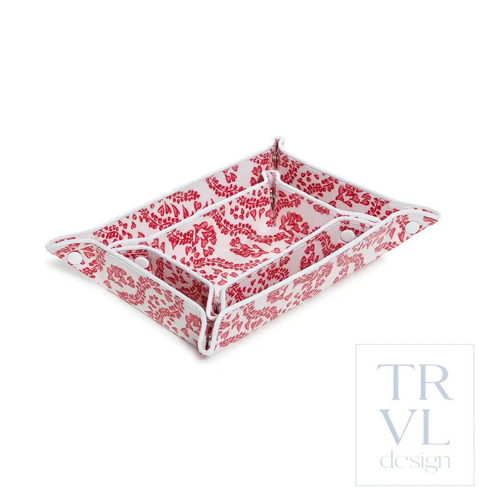Luxe Gloss Tray Set - All Heart Red Cosmetic & Toiletry Bags