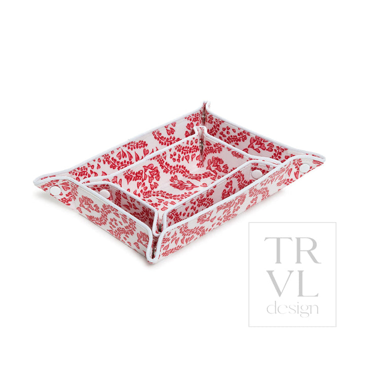 Luxe Gloss Tray Set - All Heart Red Cosmetic &amp; Toiletry Bags