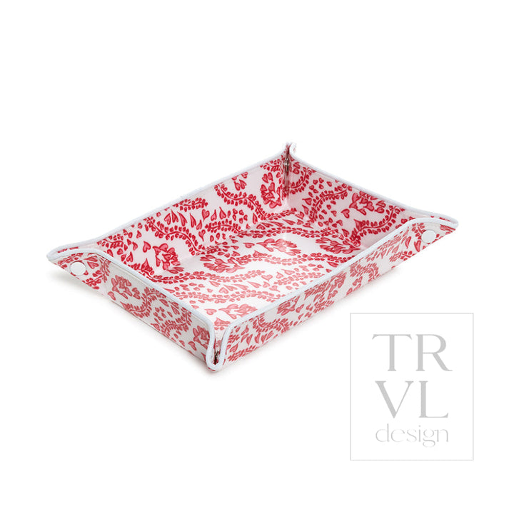 Luxe Gloss Tray Set - All Heart Red Cosmetic &amp; Toiletry Bags
