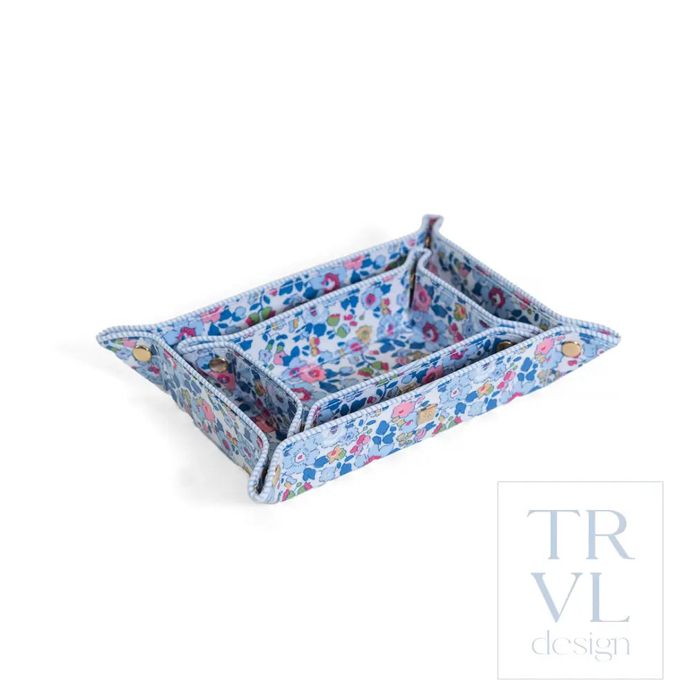 Luxe Gloss Tray Set - Bridgehampton Floral - Trays