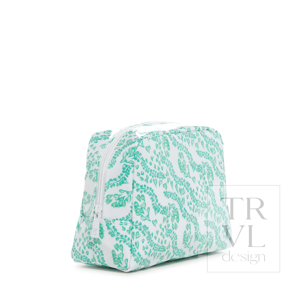 Luxe Gloss Wash Bag Med - All Heart Kelly Green *New! Cosmetic &amp; Toiletry Bags