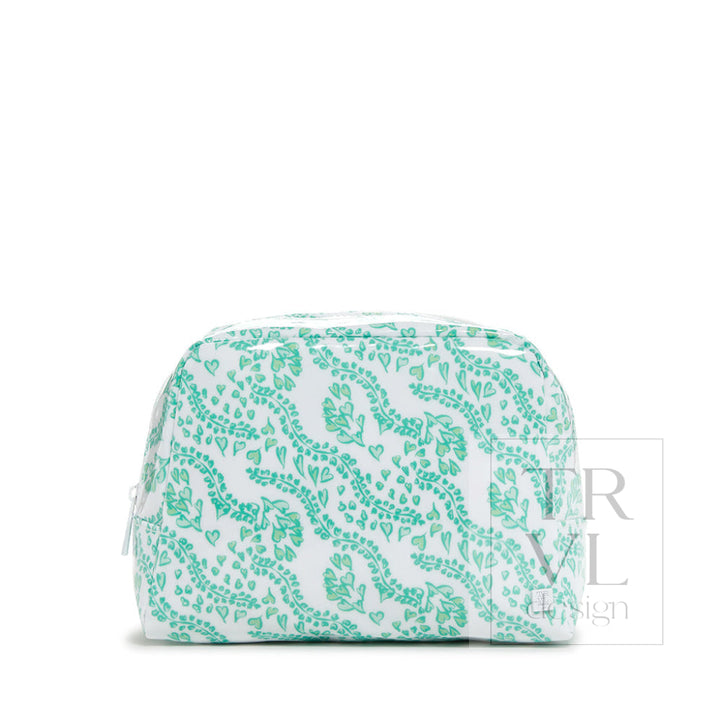 Luxe Gloss Wash Bag Med - All Heart Kelly Green *New! Cosmetic &amp; Toiletry Bags