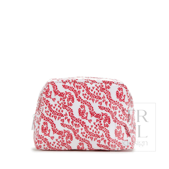Luxe Gloss Wash Bag Med - All Heart Red *New! Cosmetic &amp; Toiletry Bags