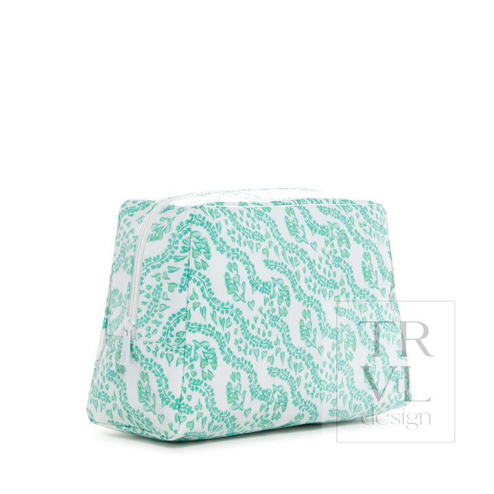 Luxe Gloss Wash Bag Large - All Heart Kelly Green *New! Cosmetic &amp; Toiletry Bags