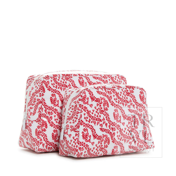 Luxe Gloss Wash Bag Large - All Heart Red *New! Cosmetic &amp; Toiletry Bags