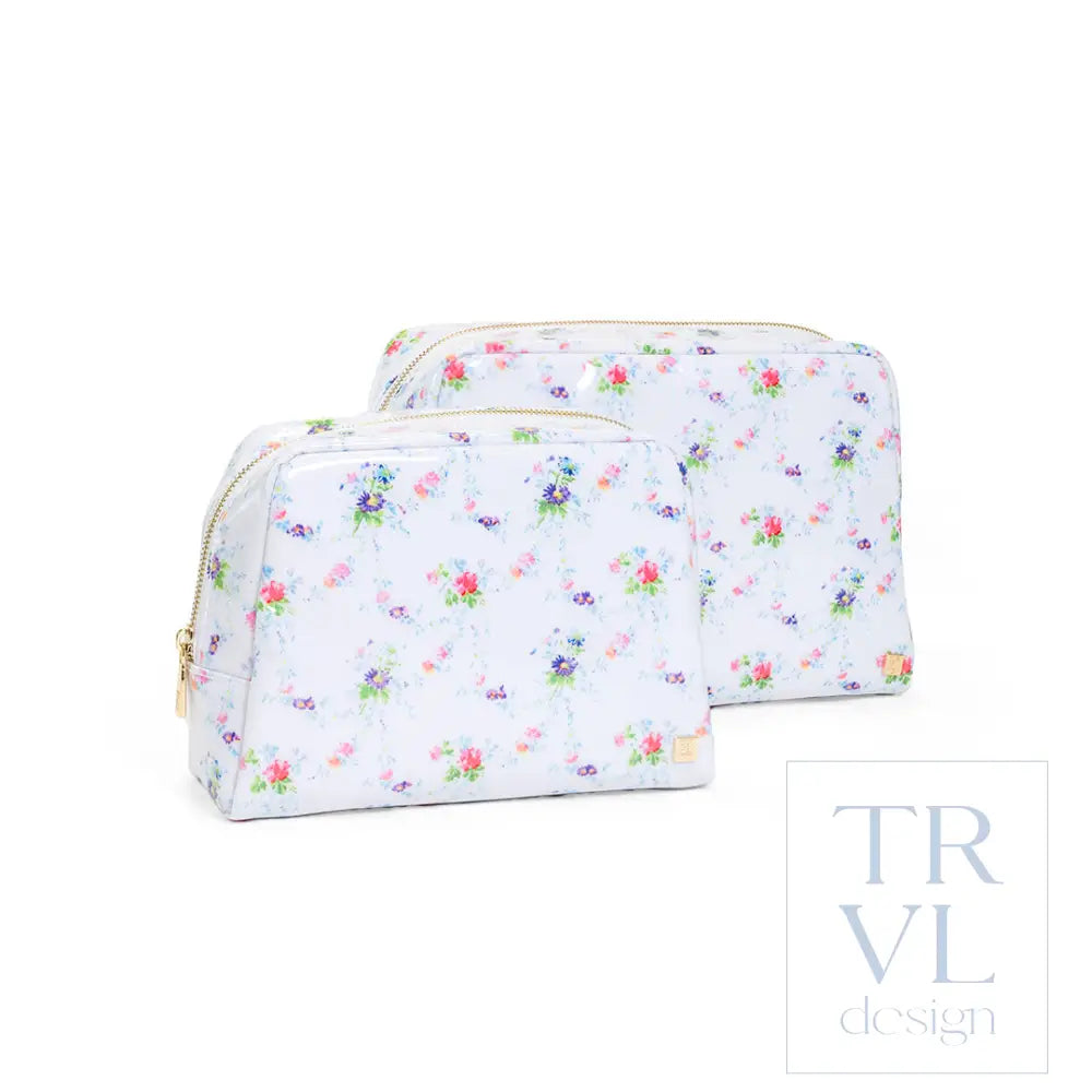 Luxe Gloss Wash Bag Set - Juliette Floral - Cosmetic & Toiletry Bags