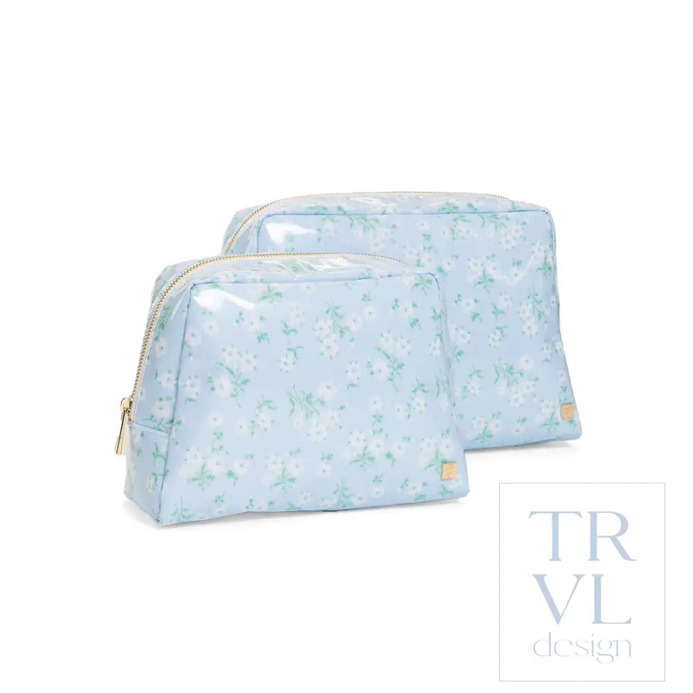 Luxe Gloss Wash Bag Set - Kiki Floral - Cosmetic & Toiletry Bags