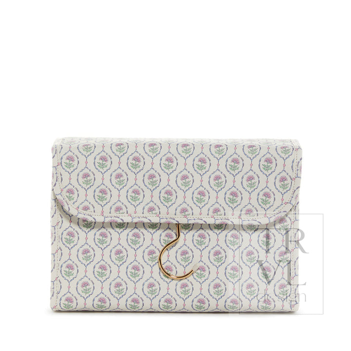 Luxe Hanging Toiletry Antibes With Navy Pinstripe Liner *New!