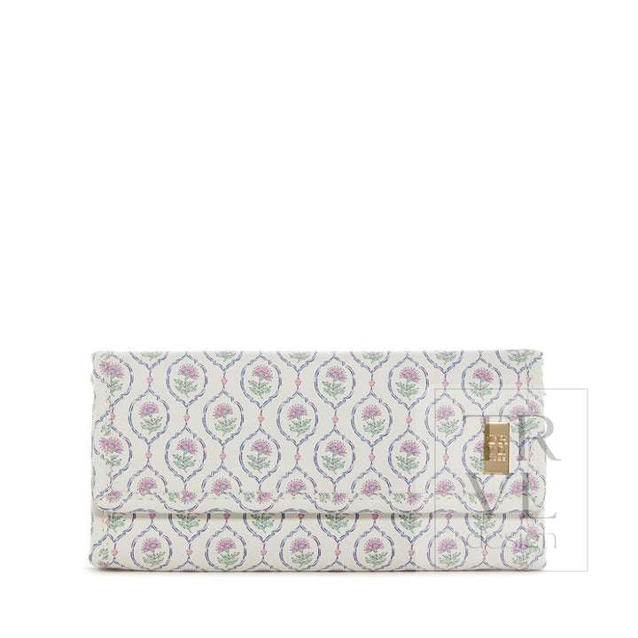 Luxe Jewelry Wallet - Antibes With Navy Pinstripe Liner *New!