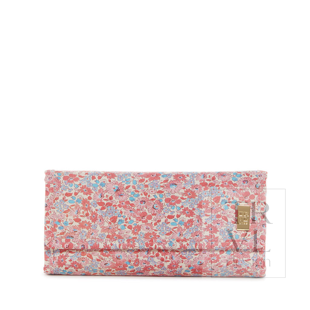 Luxe Jewelry Wallet - Marseille With Pink Pinstripe Liner *New!