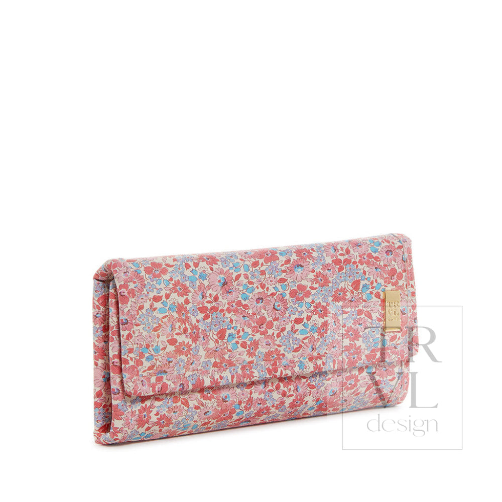 Luxe Jewelry Wallet - Marseille With Pink Pinstripe Liner *New!