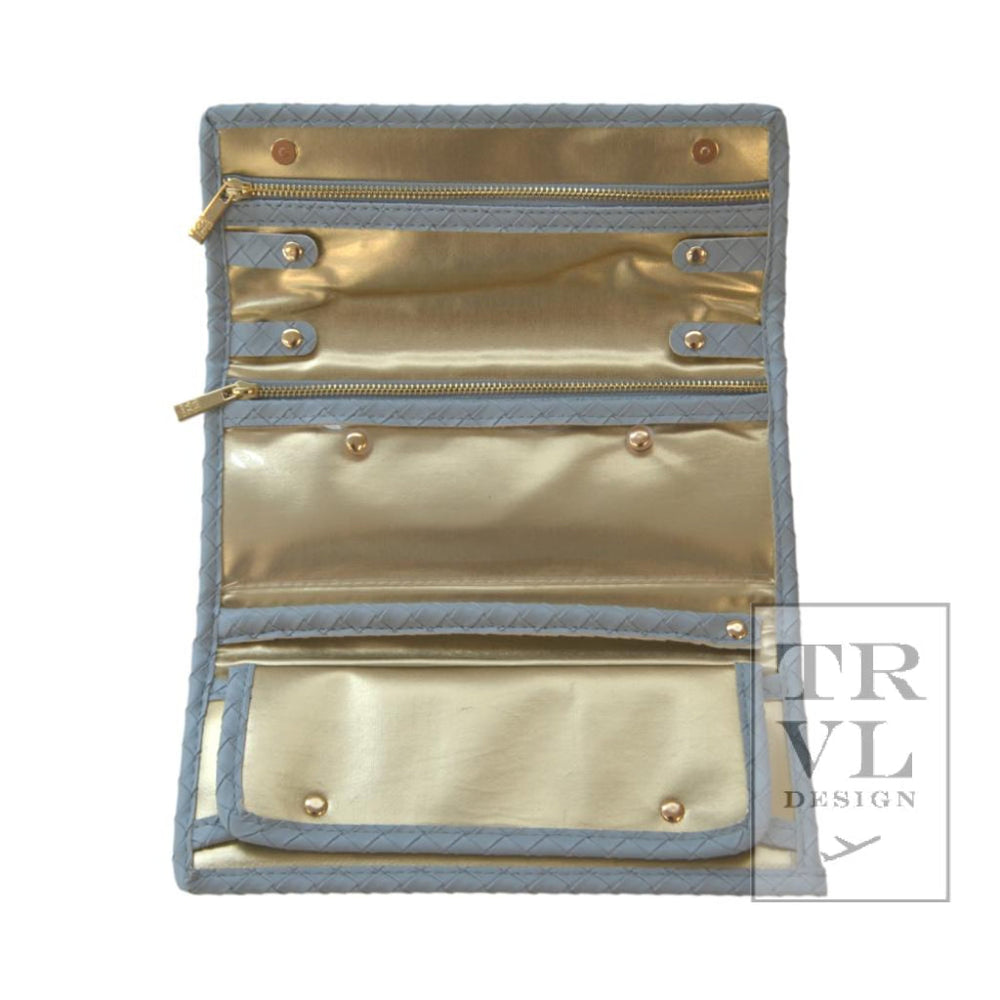 LUXE JEWELRY WALLET -  WOVEN BLEU  NEW!