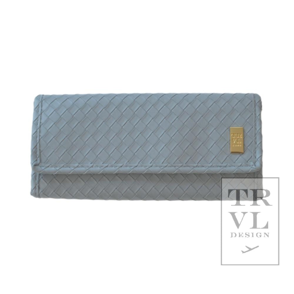 LUXE JEWELRY WALLET -  WOVEN BLEU  NEW!