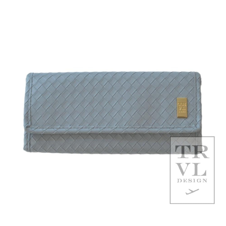 LUXE JEWELRY WALLET -  WOVEN BLEU  NEW!