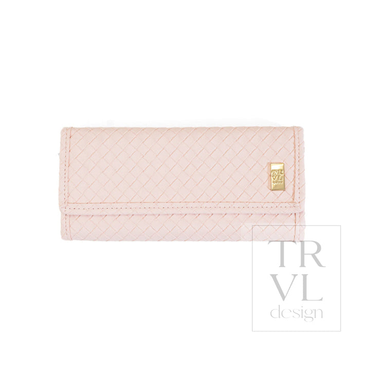 LUXE JEWELRY WALLET - WOVEN SHELL - Jewelry Holders