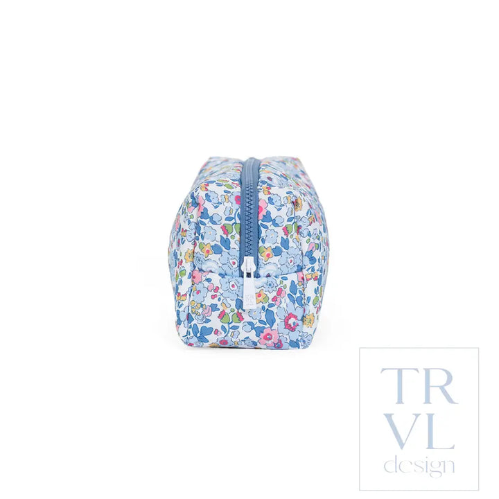 Luxe Puffer Cosmetic Bag - Bridgehampton Floral - Cosmetic &amp; Toiletry Bags