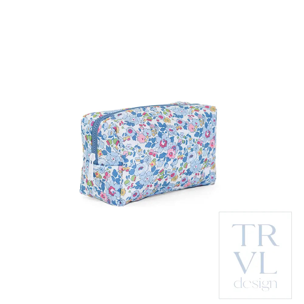 Luxe Puffer Cosmetic Bag - Bridgehampton Floral - Cosmetic &amp; Toiletry Bags