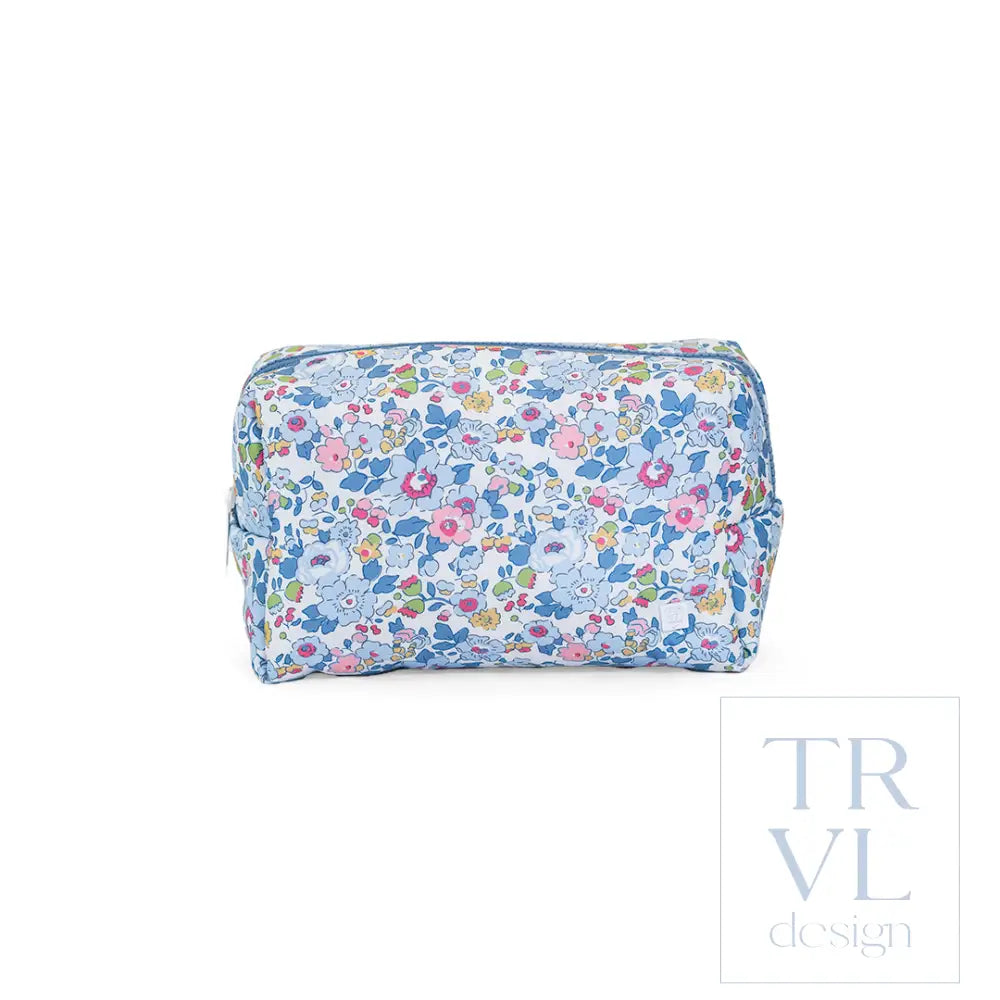 Luxe Puffer Cosmetic Bag - Bridgehampton Floral - Cosmetic & Toiletry Bags