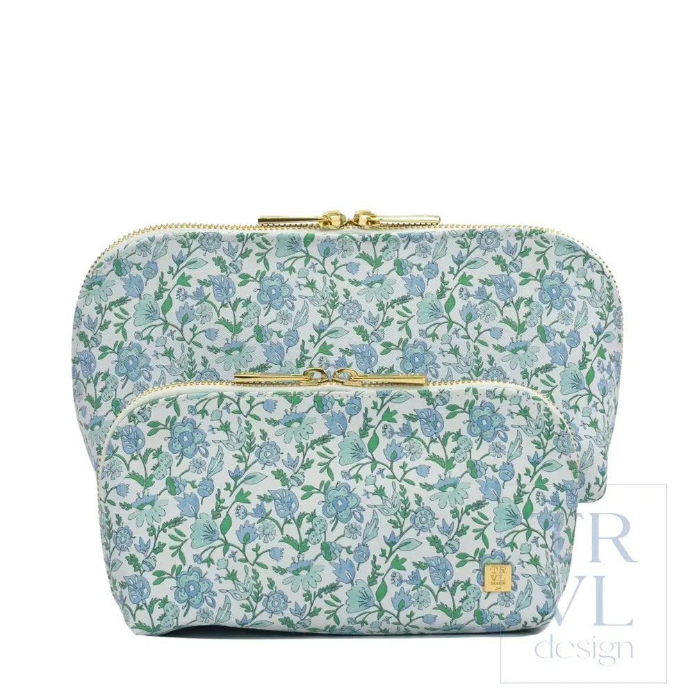 LUXE DUO CASE - HAMPTONS FLORAL - Cosmetic & Toiletry Bags