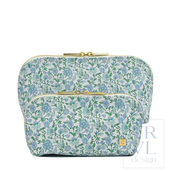 LUXE DUO CASE - HAMPTONS FLORAL - Cosmetic &amp; Toiletry Bags