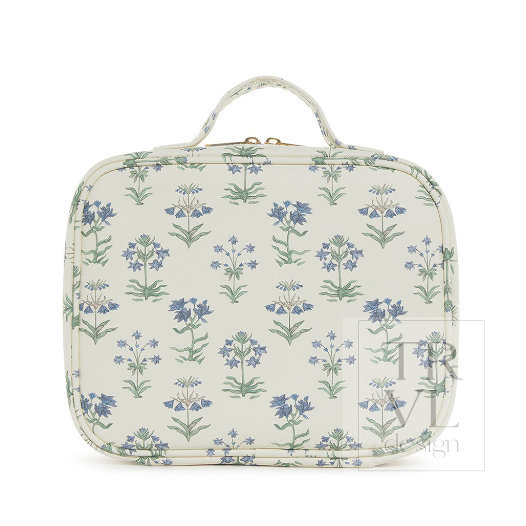 Luxe Trvl2 Provence Cosmetic Case With Green Pinstripe Liner Provence2