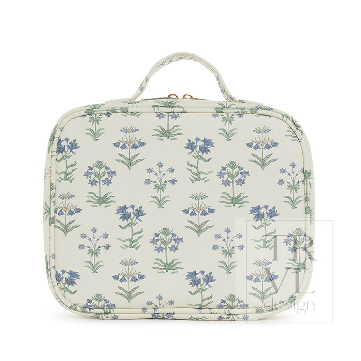 Luxe Trvl2 Provence Cosmetic Case With Green Pinstripe Liner Provence2