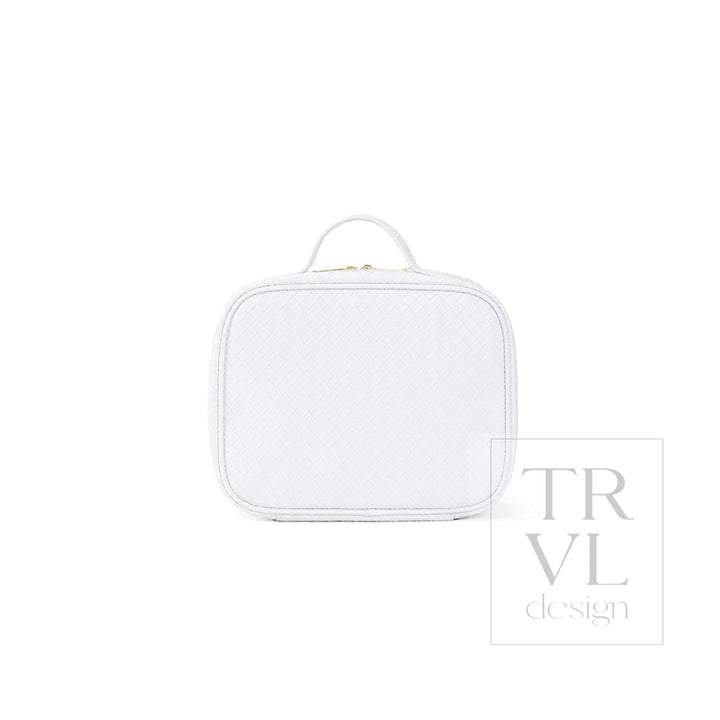 LUXE TRVL2 Cosmetic Toiletry Case - WOVEN BLANC - Cosmetic &amp; Toiletry Bags