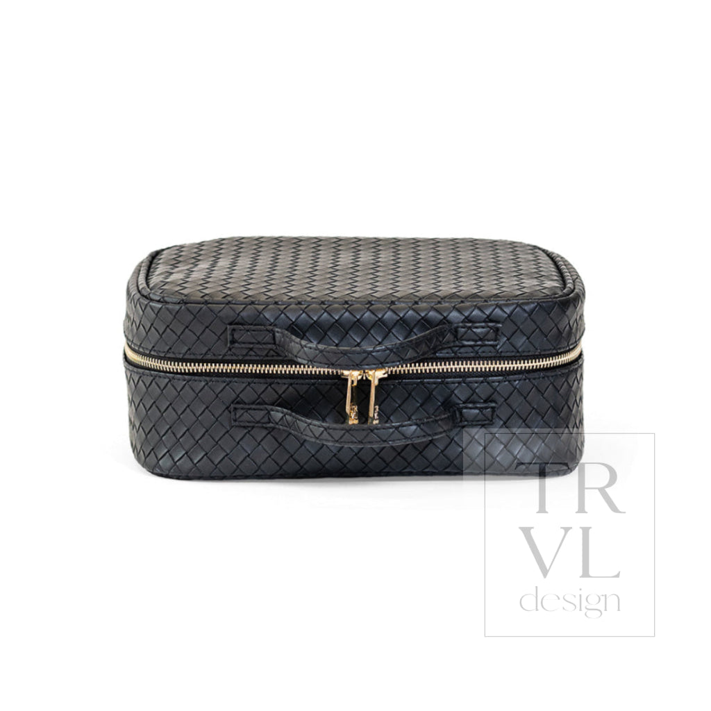 LUXE TRVL2 Cosmetic Toiletry Case - WOVEN JET - Cosmetic &amp; Toiletry Bags