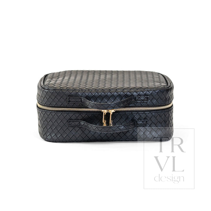 LUXE TRVL2 Cosmetic Toiletry Case - WOVEN JET - Cosmetic &amp; Toiletry Bags