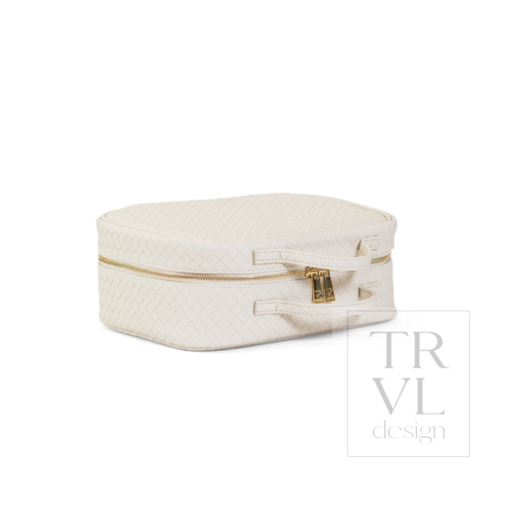 LUXE TRVL2 Cosmetic Toiletry Case - WOVEN SAND - Cosmetic &amp; Toiletry Bags