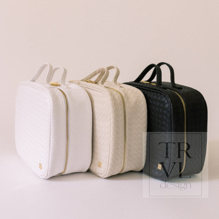 LUXE TRVL2 Cosmetic Toiletry Case - WOVEN SAND - Cosmetic &amp; Toiletry Bags