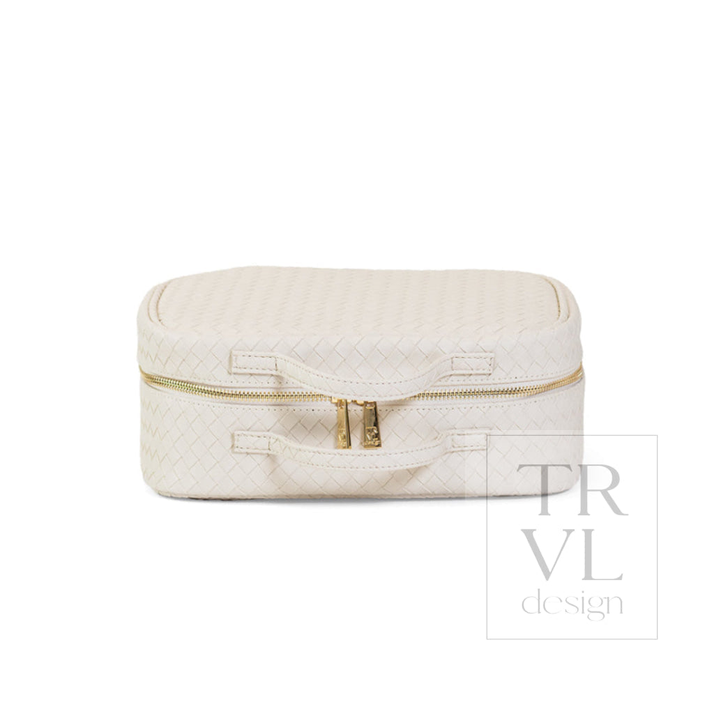 LUXE TRVL2 Cosmetic Toiletry Case - WOVEN SAND - Cosmetic &amp; Toiletry Bags