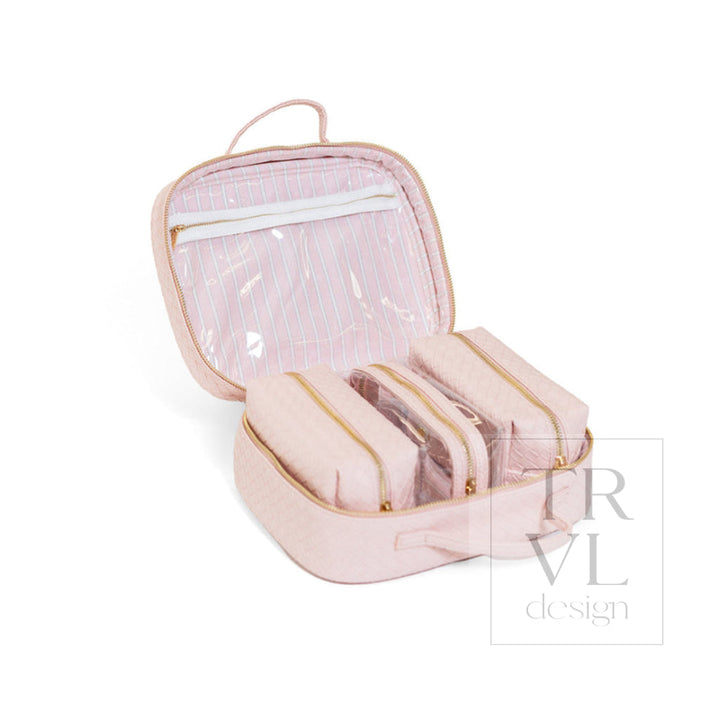 LUXE TRVL2 Cosmetic Toiletry Case - WOVEN SHELL - Cosmetic &amp; Toiletry Bags
