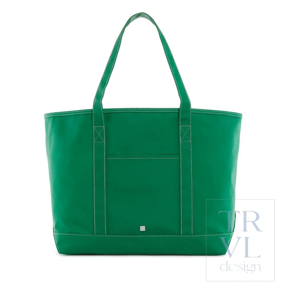 Maxi Tote - Coated Canvas Large Kelly Green *New!