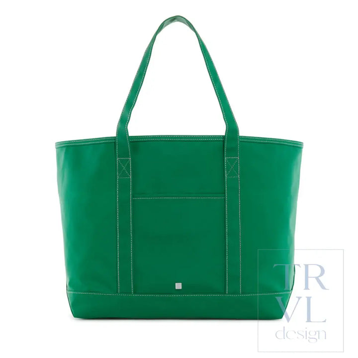 Maxi Tote - Coated Canvas Large Kelly Green *New!