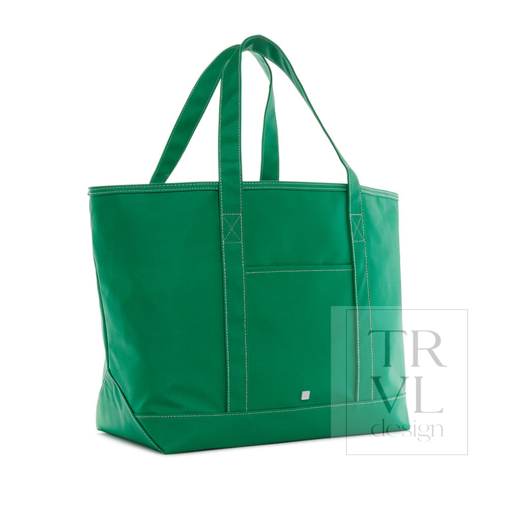 Maxi Tote - Coated Canvas Large Kelly Green *New!