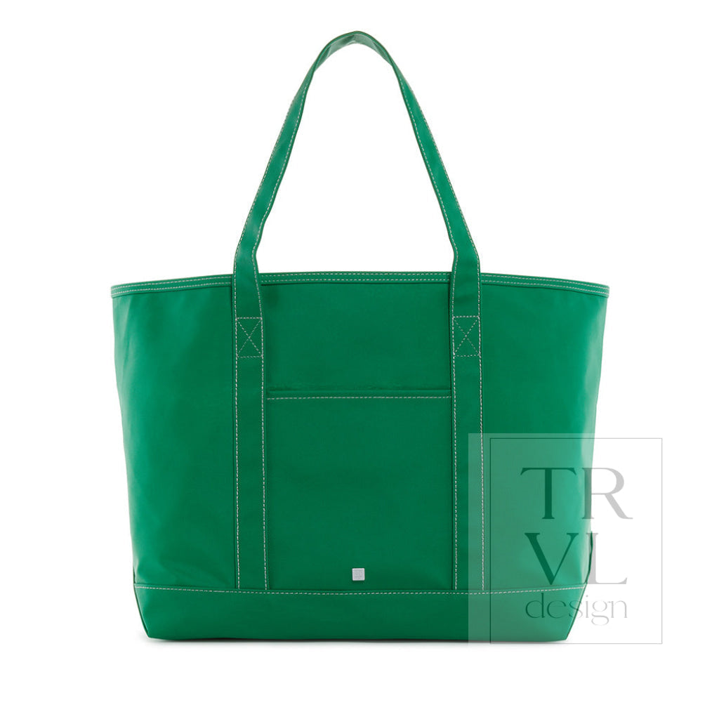 Maxi Tote - Coated Canvas Large Kelly Green *New!