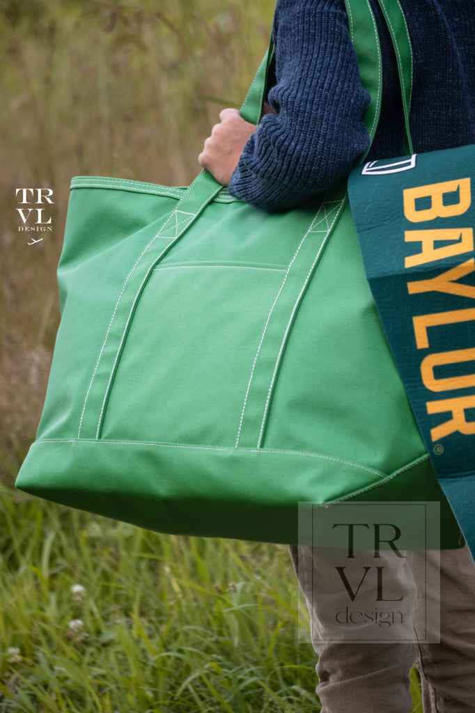 Maxi Tote - Coated Canvas Large Kelly Green *New! Ship 9/10