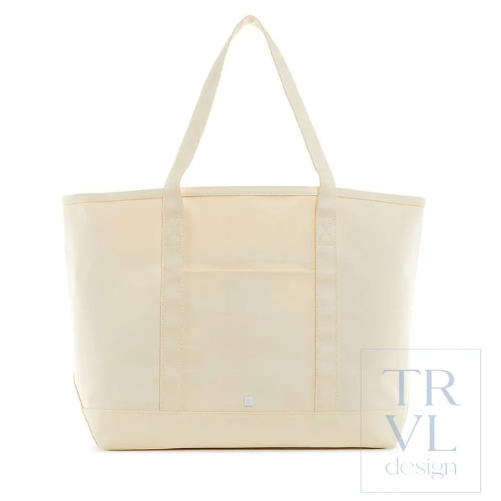 Maxi Tote - Coated Canvas Large Natural *Backorder 9/10