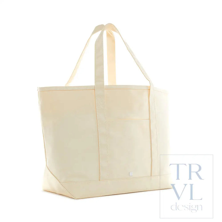 Maxi Tote - Coated Canvas Large Natural *Backorder 9/10