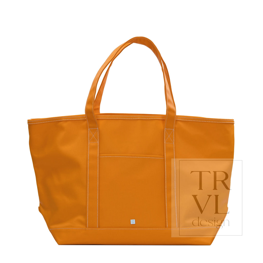 MAXI TOTE - COATED CANVAS Large ORANGE - Tote Bags