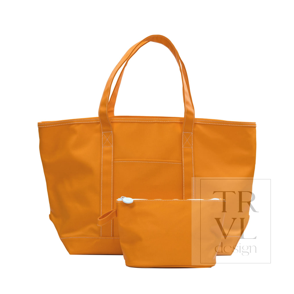 MAXI TOTE - COATED CANVAS Large ORANGE - Tote Bags