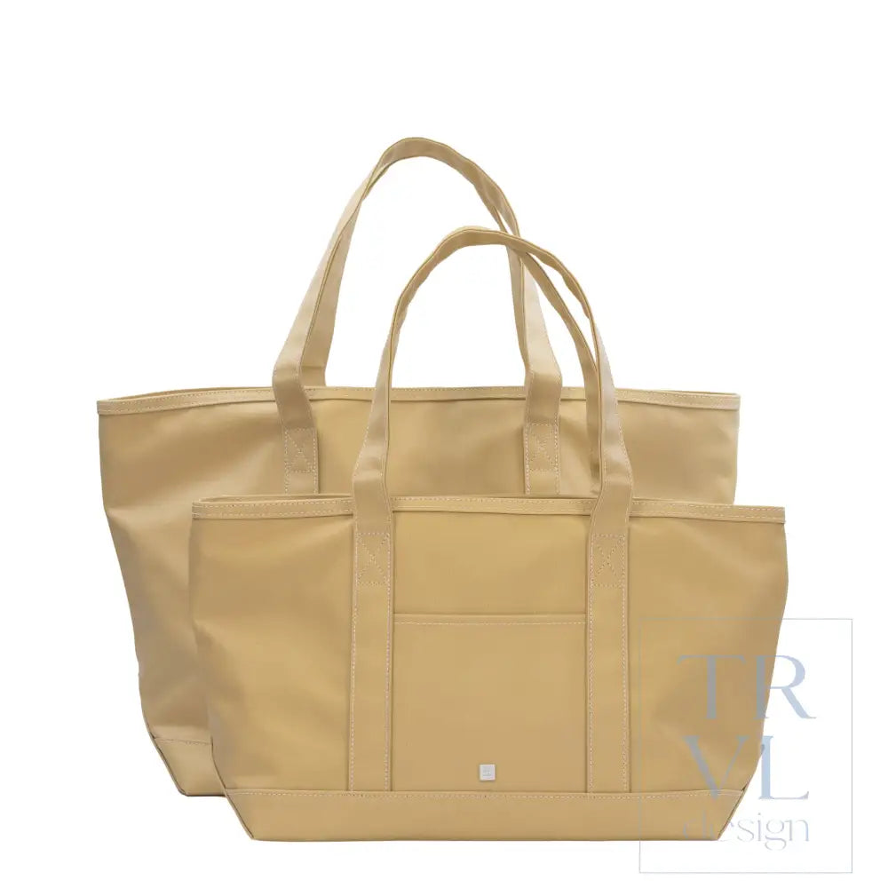MAXI TOTE - COATED CANVAS Large ORANGE - Tote Bags