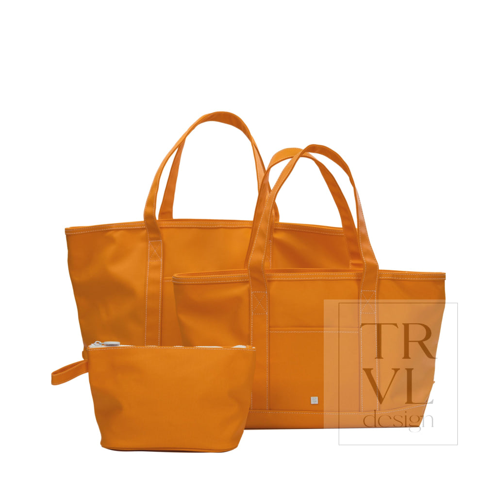 MEDIUM TOTE - COATED CANVAS ORANGE - Tote Bags