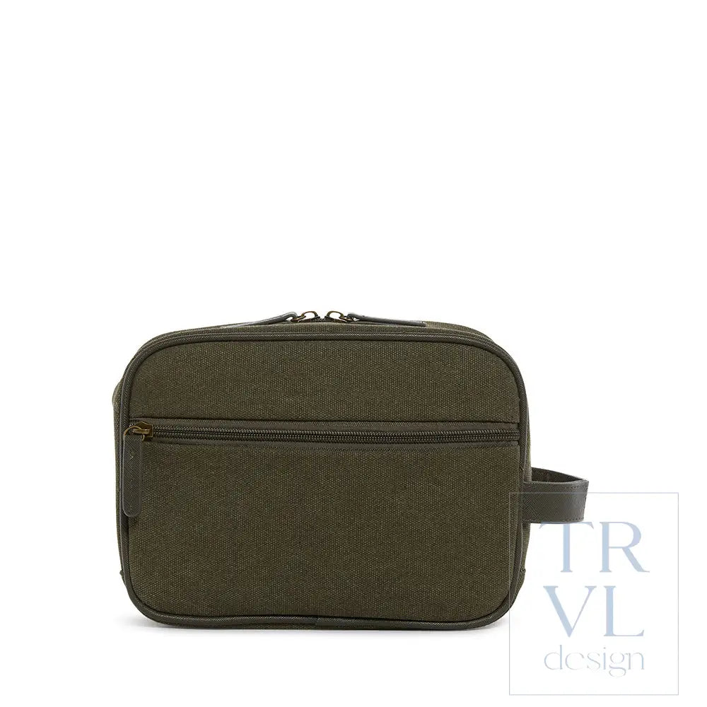 Men’s Kit Case - Toiletry Bag Coated Canvas Cactus *New!