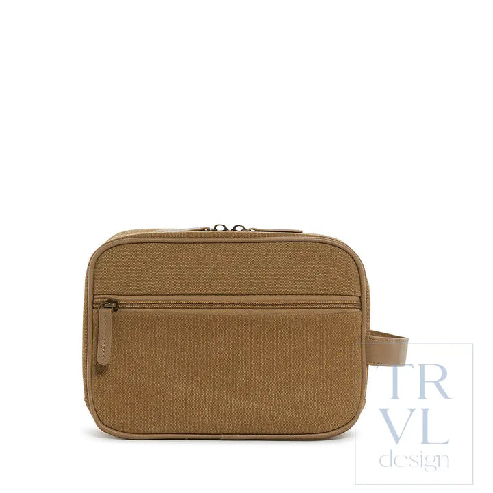 Men’s Kit Case - Toiletry Bag Coated Canvas Hay *New!