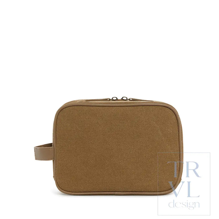 Men’s Kit Case - Toiletry Bag Coated Canvas Hay *New!