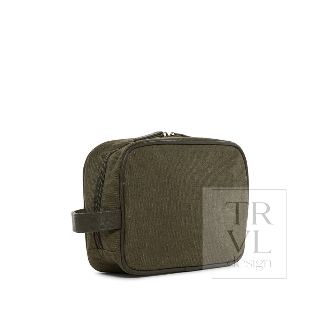 Men’s Kit Case - Toiletry Bag Coated Canvas Cactus *New!