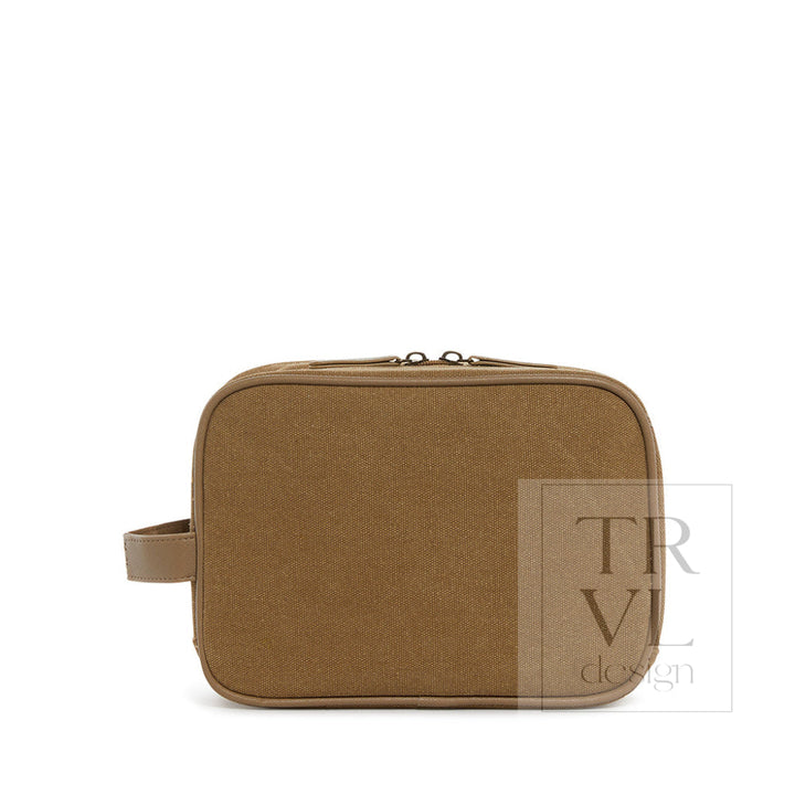 Men’s Kit Case - Toiletry Bag Coated Canvas Hay *New!